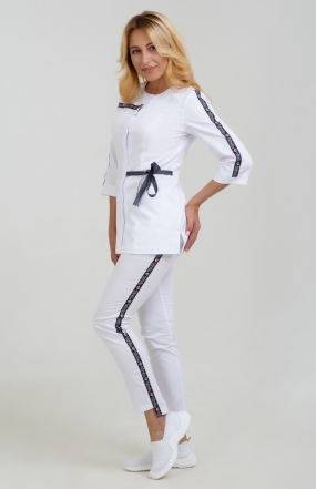 A313 3/4 Экстра/Белый Куртка Ж (тесьма fashion doctor)